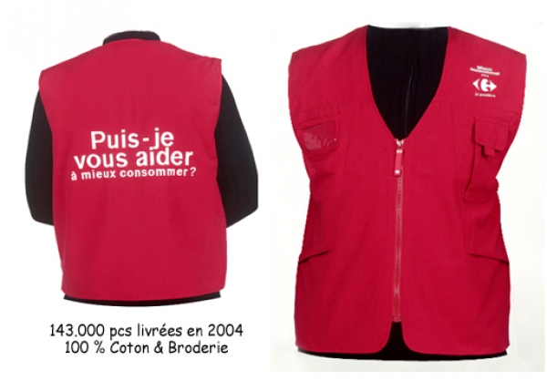 Gilet réalisé pour un client